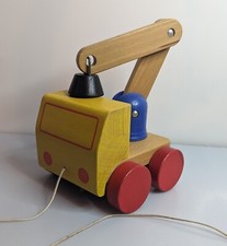 Vintage Pull Along Wood Truck