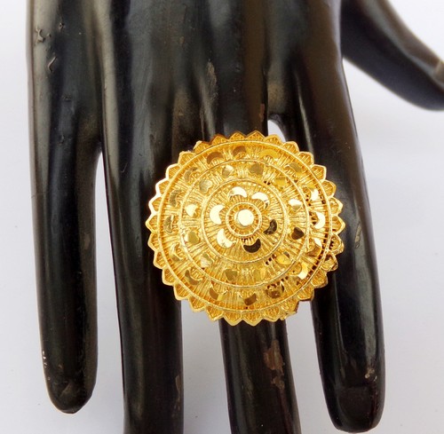 Gold plated filigree design - gold,