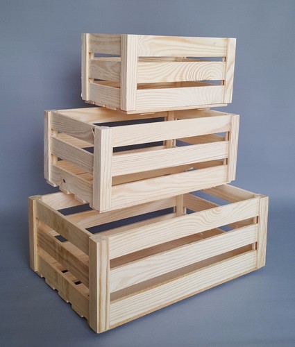 Wooden crate boxes - many, sizes