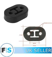 EXHAUST RUBBER SPORT POLYURETHANE HEAVY DUTY HANGER BRACKET MOUNT BLACK 2 HOLE