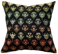 Black Colourful Cushion Cover