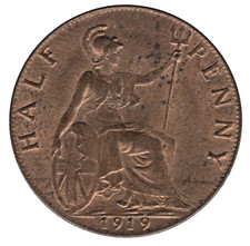 1919 British George V Half