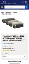 Yamaha MT-10 Exhaust 2016-2024