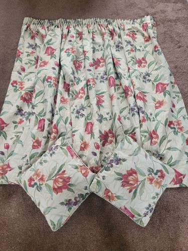 Floral jaquard pencil pleat - floral,
