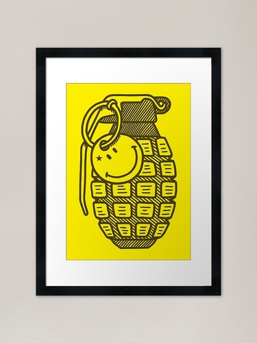 Smile grenade hand - smile, grenade.