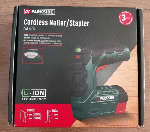 Parkside stapler nailer pat4d5 - parkside,
