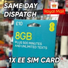 1x EE £10 PAYG SIM Card – Brand New & Sealed – Fast UK Post