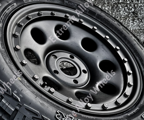 Black steel alloy wheels - 16",