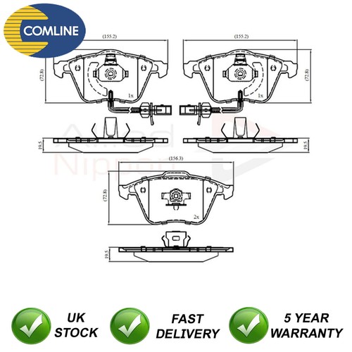 Brake pads set front allied - front,