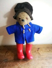 Rare Original Vinta Paddington Bear - Made in Britain Mothercare Wellies TV/Prop
