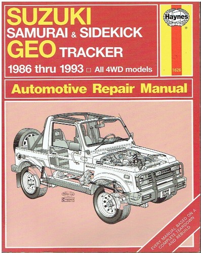 Suzuki samurai sidekick jeep - samurai,