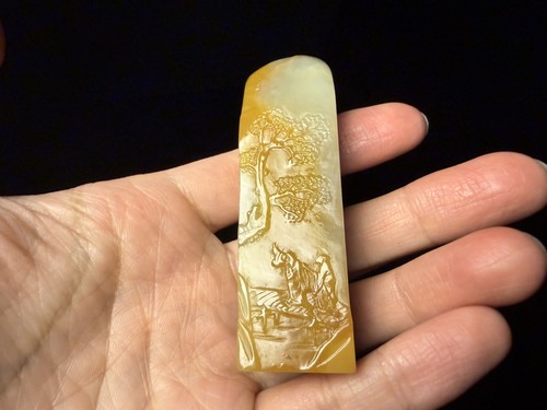 Hand carved natural stone - carved,
