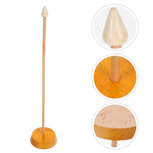 Reusable wooden flagpole stand - wooden,