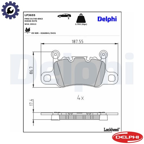 Brake pad set disc - brake,