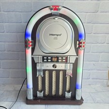 Intempo Retro Jukebox Bluetooth + CD Player Lights Up - Read Desc