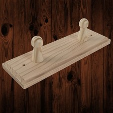 2 Pegs Wooden Door Hooks Coat