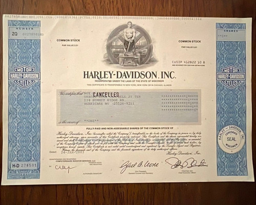Harley davidson stock - davidson,