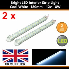 LED Car Interior Strip Lights Ceiling For Van Caravan Truck Trailer 2 x 12V