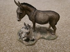 Jenny And Penny Ceramic Donkey Ornament By Border Fine Arts