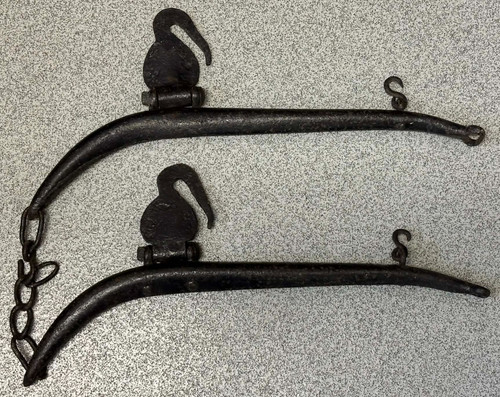 Antique pair iron metal - antique,