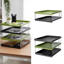 2/3/4Tier Stackable Desk Black