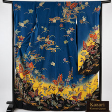 Vintage Japanese Silk Furisode