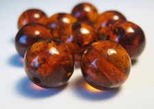 Cognac pressed round - pressed, amber