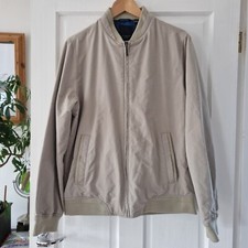 Mens Ted Baker Harrington Bomber Style Jacket Size 4 Beige