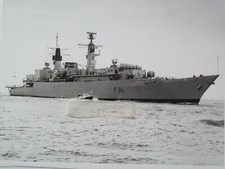 HMS SHEFFIELD 10" X 8" black