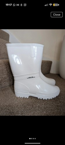 White wellington boots - white,