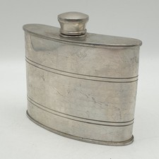 Selwin Pewter Hip Flask Silver