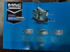 Mac Allister MCS1200 1200W Corded Circular Saw - Used ONCE - Grab a Bargain!