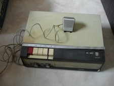 Vintage Philips EL 3552A/15 Reel-to-Reel Tape Recorder EL3790/00 Microphone 1965