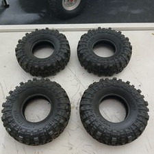 1.9 RC CRAWLER ROCKS TYRE SUPER SWAMPER TYRES X 4. TSL COPIES 110mm x 38mm