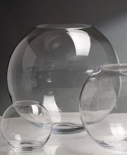 Glass X Large 30 cm x 25 cm fishbowl round 10L/18 Pints Vase Terrarium planter