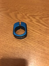 MAX BMX 28.6 ALLOY SEAT POST CLAMP NEW OLD STOCK IN BLUE