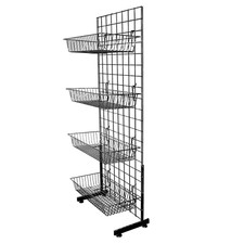 Black Grid Basket Stand Bundle