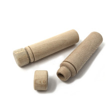 Wooden Needle Case Storage Tube Box BeadSmith Needles Flush Lid Pack of 2