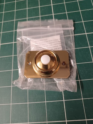 Door bell pushes brass - bell, brass/chrome