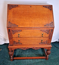 Oak Bureau Art Deco Early 20th