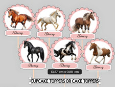 6 x Personalised  HORSES/PONY