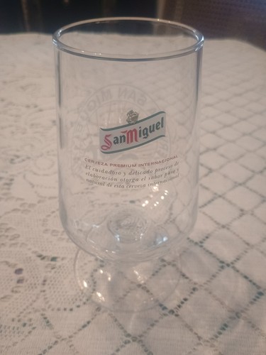 San miguel stemmed pint glass - san,