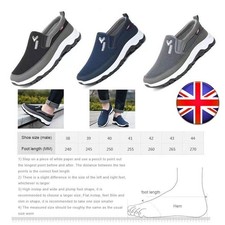 Men Orthopedic Shoes Breathable Flat Slip On for Outdoor Activity Hiking Walking
