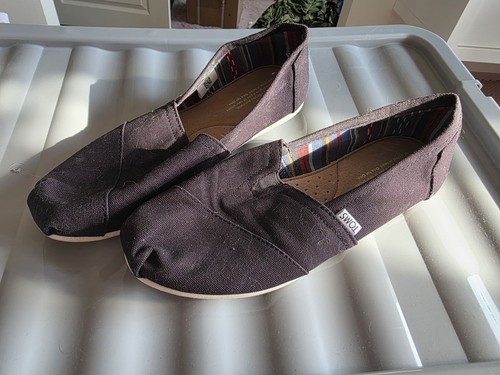 Toms black slip shoes - black, slip-on