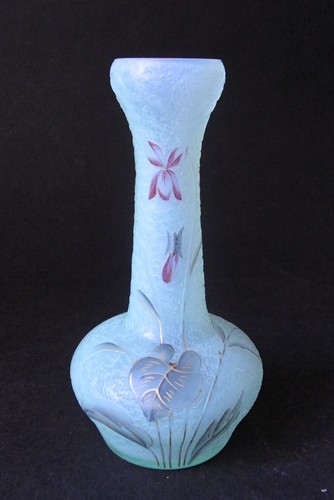 Daum nancy purple vase - nancy:,