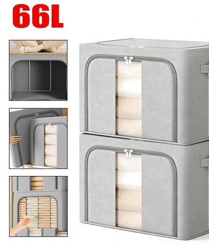 4pcs 66l folding storage box - 66l,