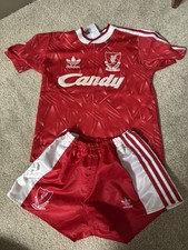 Vintage 1989-1991 Liverpool Football Club Kit - Age 10