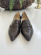 Womens Loafer Shoes Marc Fisher Womens 6 M Feud 2 Brown Heel EUC