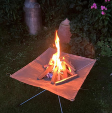 Camp fire pit large - fire, folding