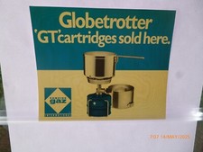 CAMPING GAZ GLOBETROTTER GLOBE TROTTER GT CARTRIDGES SOLD HERE GUMMED LABEL